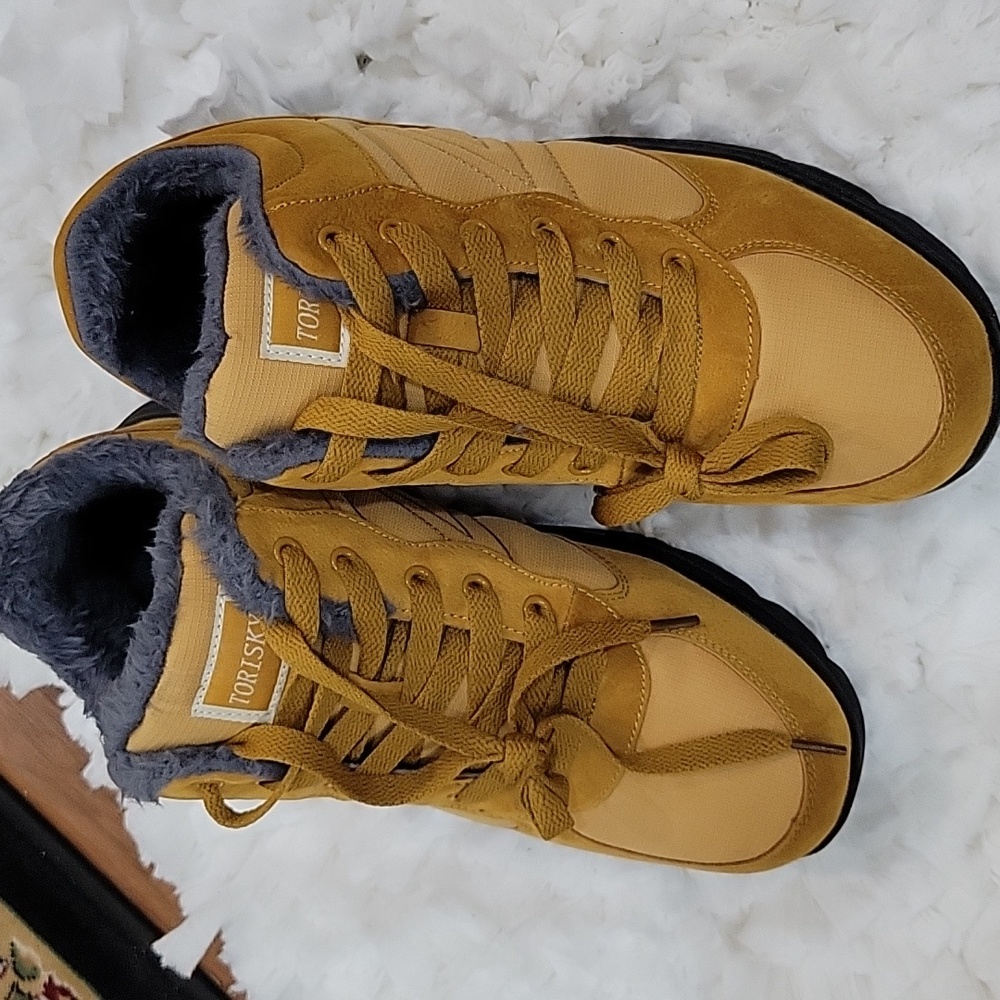 Torisky Gold ankle hiking boots warm winter fur lined Size 9 / 41 New no Box… - Picture 3 of 6